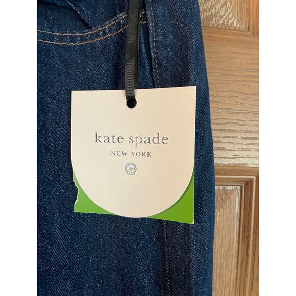 NWT Kate Spade Big Cuff Jeans Size 6 waist 15.5” inseam 26.5” cuff 6.5” rise 11” - Picture 4 of 6